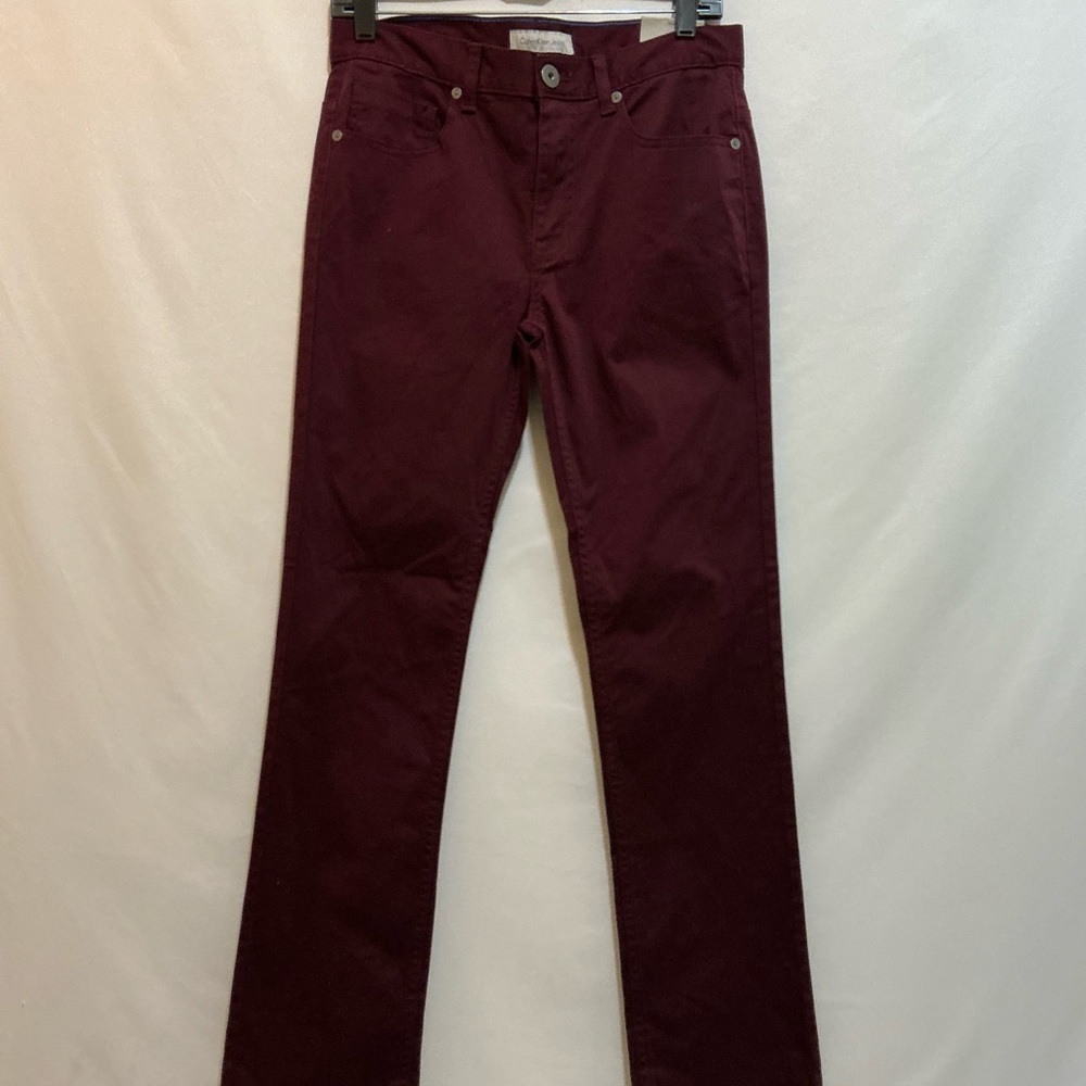Calvin Klein Women's Skinny Jeans - Burgundy size 16 Juniors/ 6 Women’s- NWT!